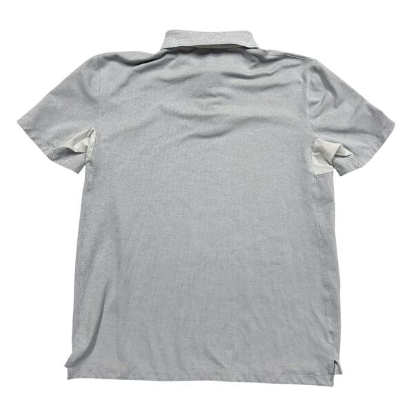 Outdoor Voices Men's Polo‎ Shirt Size Medium Gray Vented Short Sleeve Preppy - Picture 6 of 8